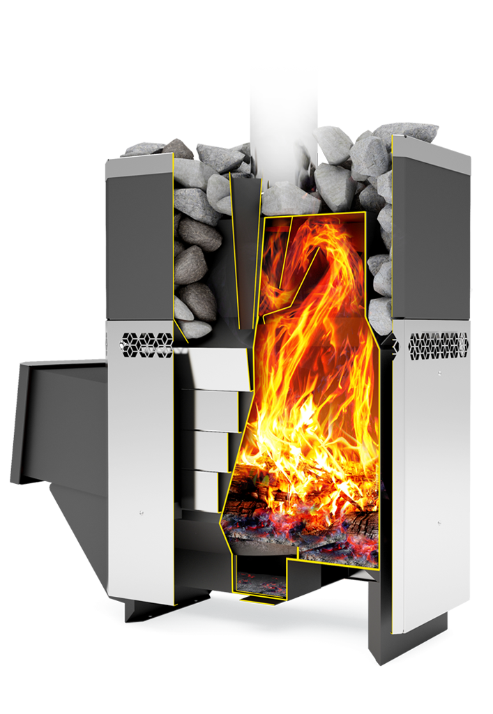 Печь-каменка Теплодар Русь 12 ЛУ