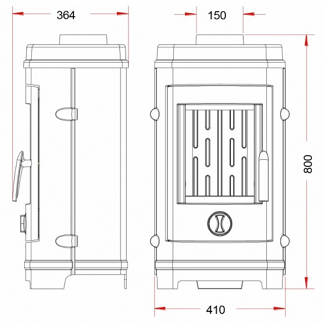 Печь-камин Invicta Remilly (P601384)