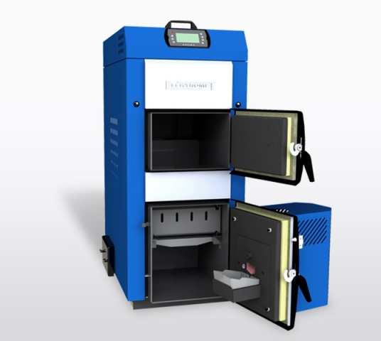 Твердотопливный котел Elektromet EKO-PE Dual 35kW (Бункер 310л)